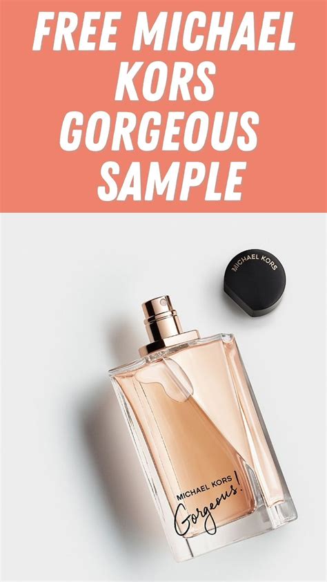 michael kors gorgeous free sample|Michael Kors perfume review.